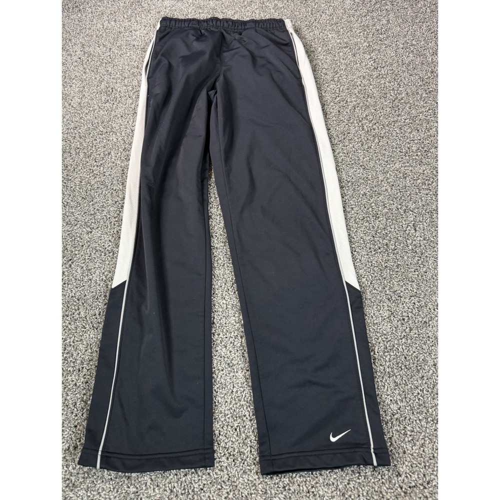 Vintage Y2K Nike Track Pants Men's Size Medium Black Baggy